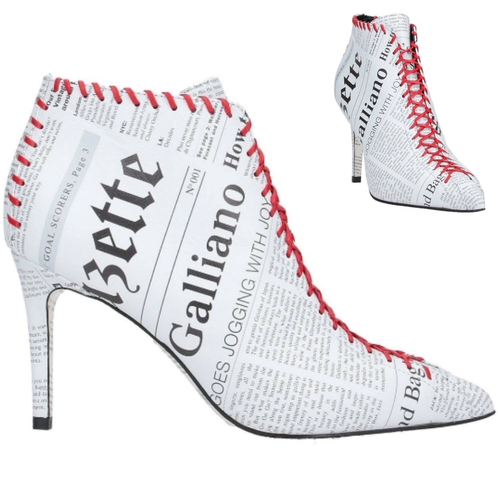 GALLIANO Newspaper Booties